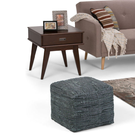 Fredrik - Handcrafted Square Pouf - view 7