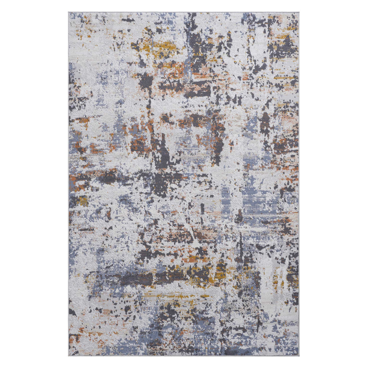 Payas - 8' X 10' Abstract Area Rug - Ivory / Blue - view 2