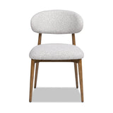 Locke - Modern Upholstered Dining Chair With Frame - Salt / Pepper by Jennifer Taylor Home | Bel Furniture