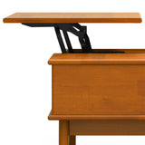 Draper - Lift Top Coffee Table - Teak by Simpli-Home | Bel Furniture