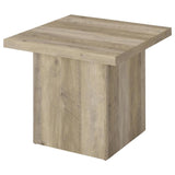Devar - Square Coffee End Table Set - Distressed Pine
