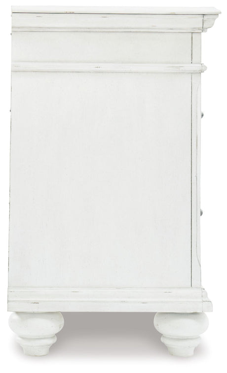 Kanwyn - Whitewash - Three Drawer Night Stand by Benchcraft® | Bel Furniture