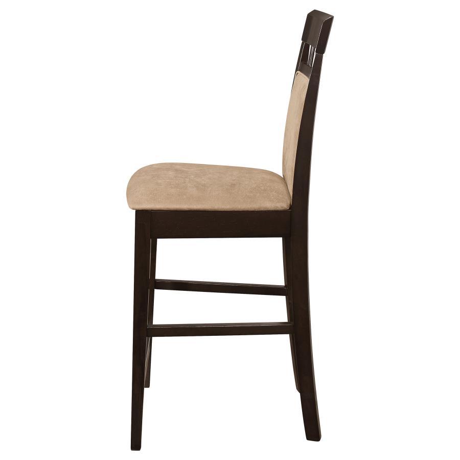 Gabriel - Closed Back Counter Chair (Set of 2) - Cappuccino by CoasterEveryday | Bel Furniture