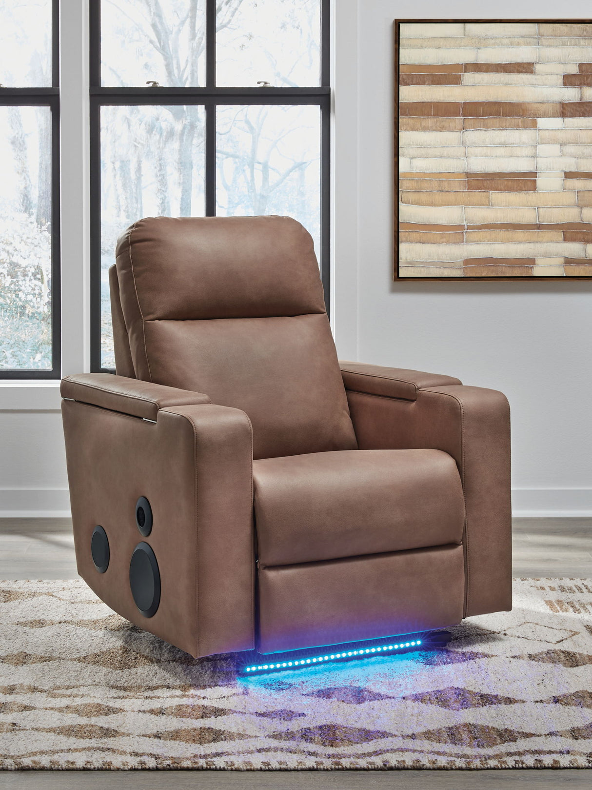 Lorrenton - Glider Power Recliner With Audio System - Caramel