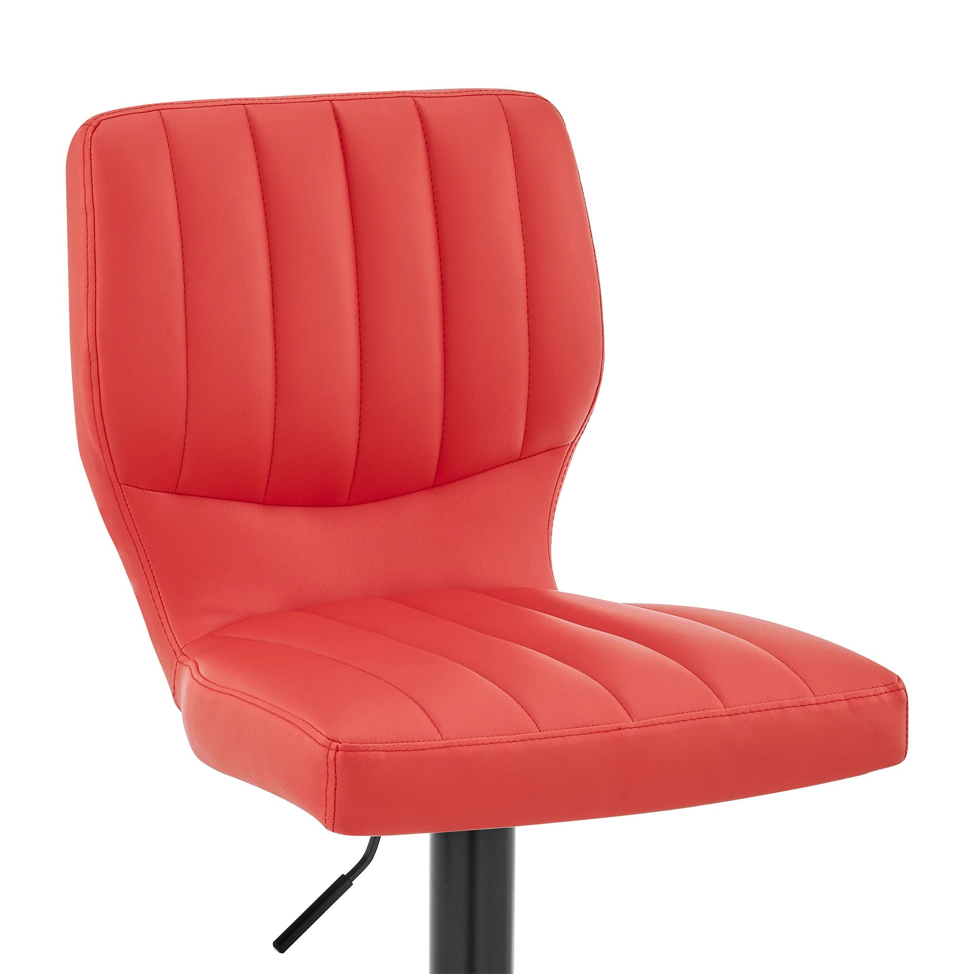 Swivel Adjustable Height Bar Chair - Red / Black