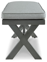 Elite Park - Gray - Bench With Cushion by Signature Design by Ashley® | Bel Furniture
