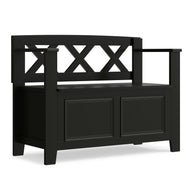 Amherst - Small Transitional Entryway Storage Bench