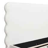 Stockholm - Modern Wavy Headboard Platform Bed by Jennifer Taylor Home | Bel Furniture