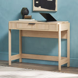 Transitional Reeded Writing Desk With Drawer
