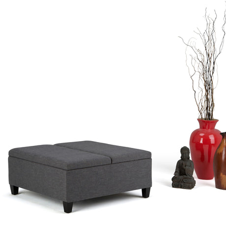 Ellis - Coffee Table Storage Ottoman Contemporary Design - view 12