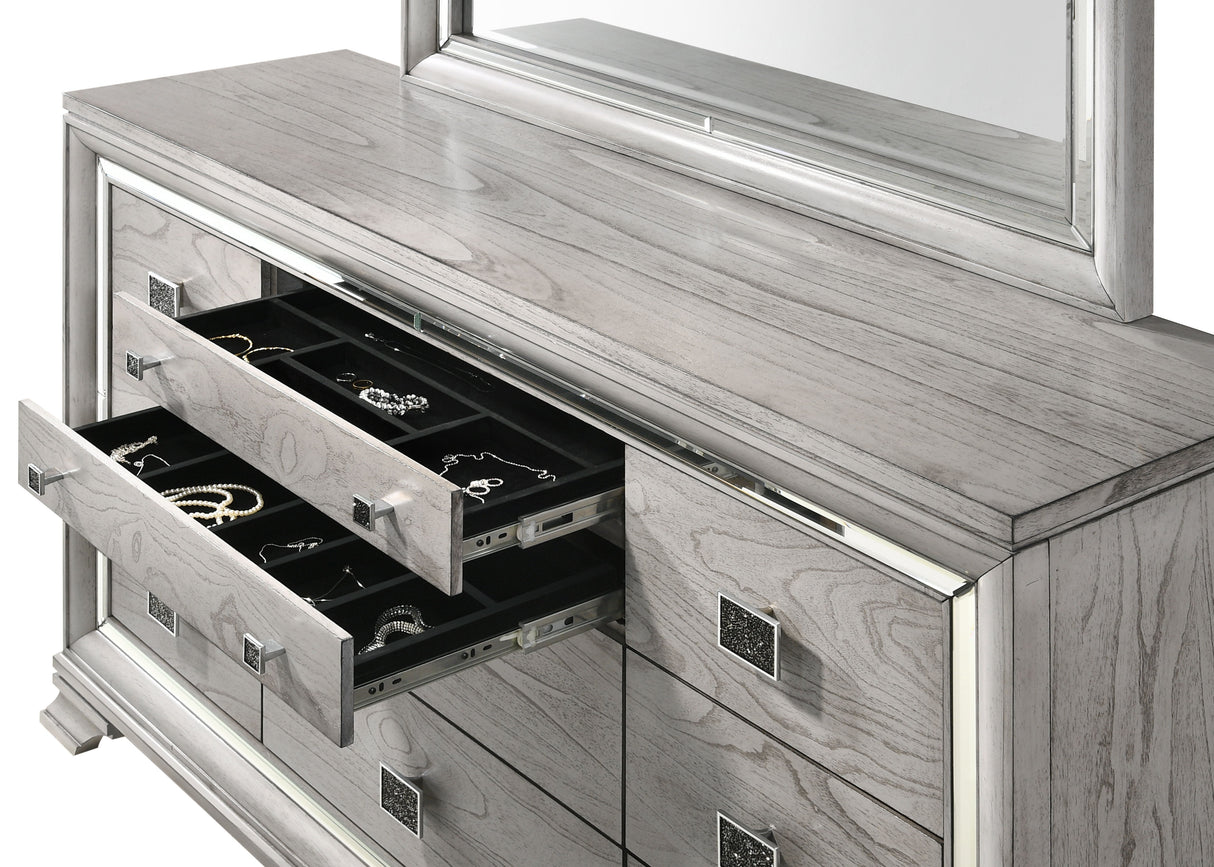 Vail - Dresser, Mirror by Crown Mark | Bel Furniture