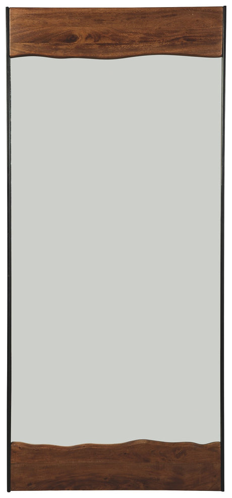 Panchali - Brown / Black - Floor Mirror by Signature Design by Ashley® | Bel Furniture