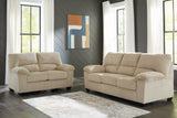 Simplejoy - Living Room Set Beige 2 Pc. Sofa, Loveseat by Signature Design by Ashley® | Bel Furniture
