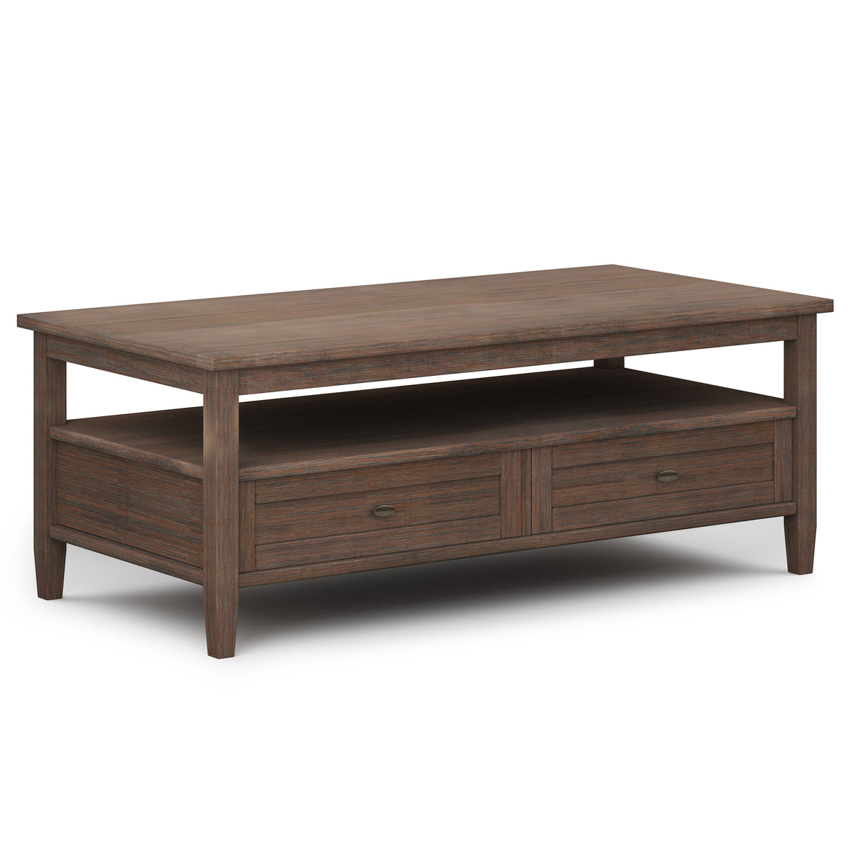 Warm Shaker - Coffee Table - Farmhouse Brown by Simpli-Home | Bel Furniture