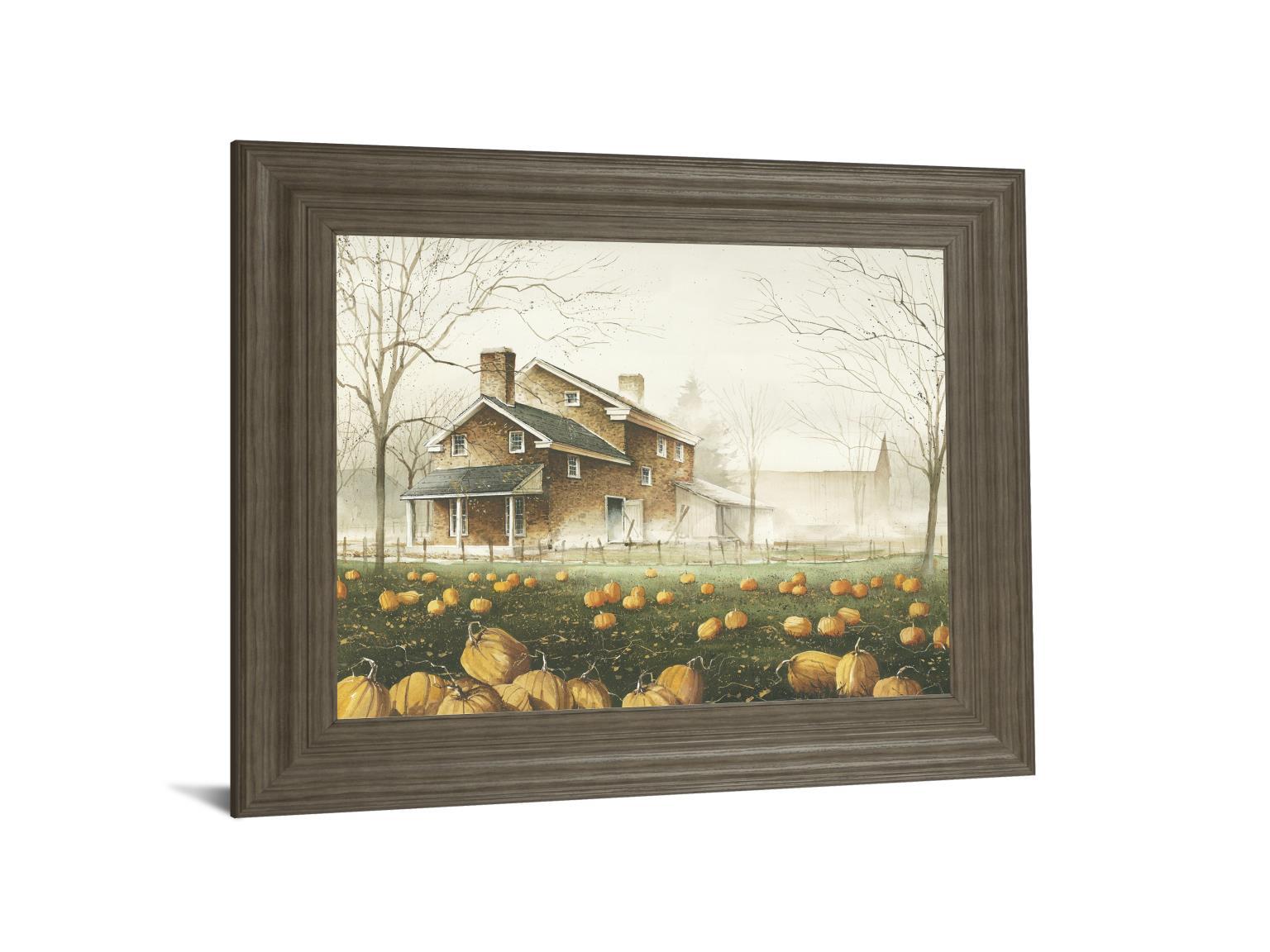 October Gray By John Rossini - Framed Print Wall Art - Yellow