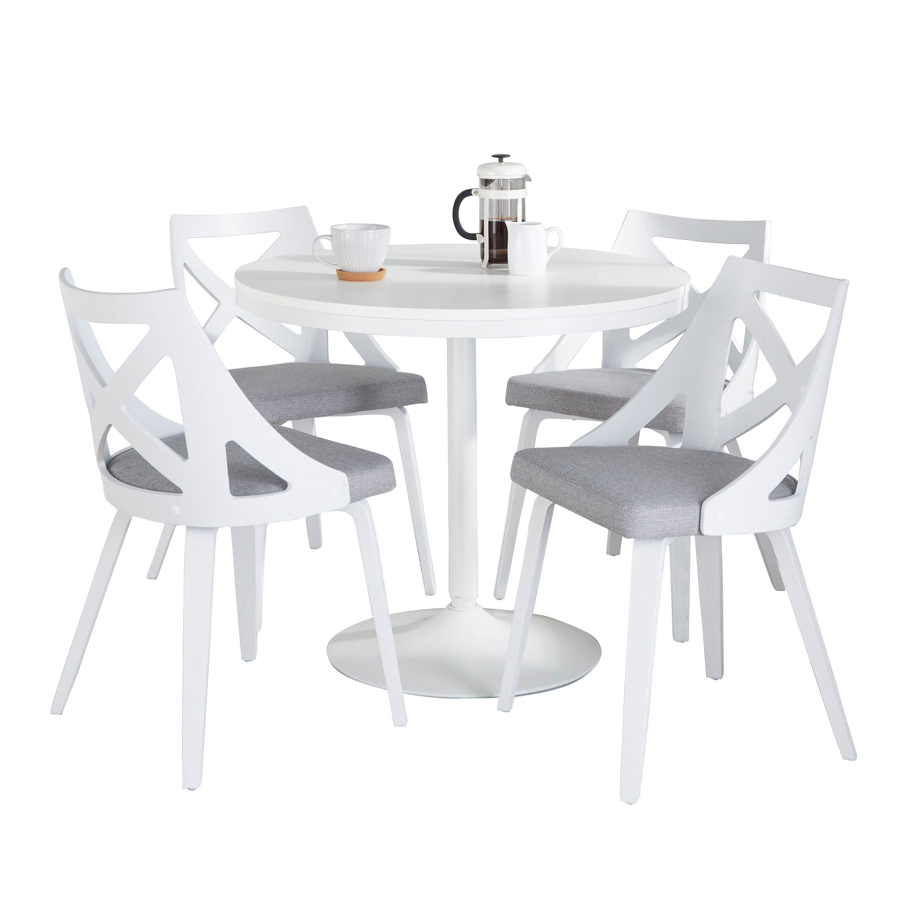 Dakota Charlotte - 5 Piece Contemporary Design, Dining Set