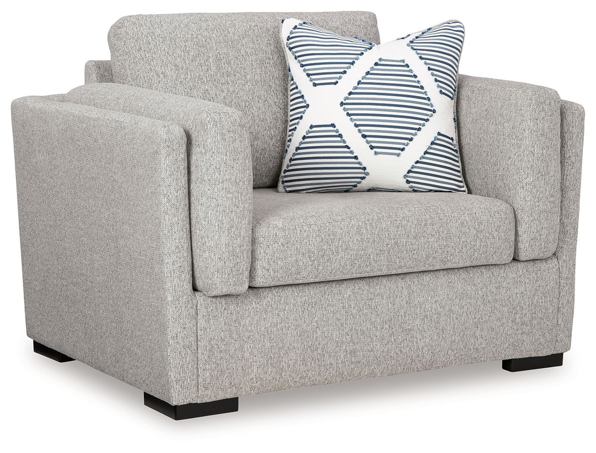Evansley - Chair And A Half Gray by Benchcraft® | Bel Furniture