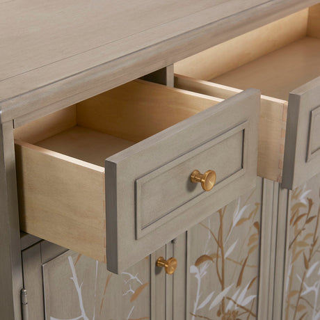 Dauphin - Handpainted Entryway Storage Cabinet - Gray Cashmere by Jennifer Taylor Home | Bel Furniture