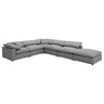 Raleigh - Boucle Upholstered Modular Sectional Gray 6 Pc. Sectional by Coaster Fine Furniture | Bel Furniture