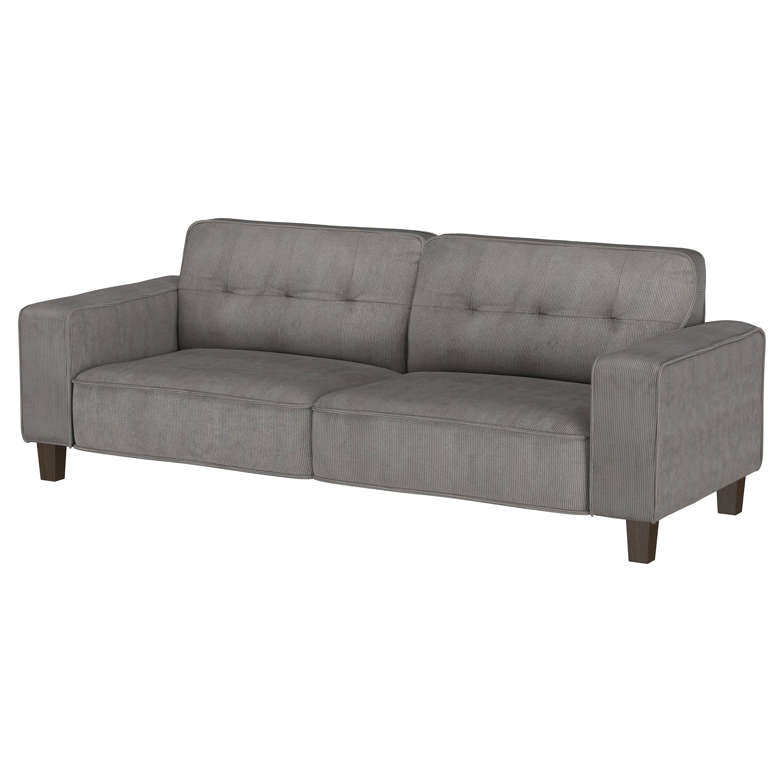 Deerhurst - Upholstered Tufted Track Arm Sofa - Charcoal