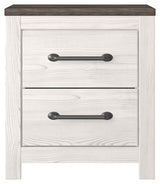 Gerridan - White / Gray - Two Drawer Night Stand by Signature Design by Ashley® | Bel Furniture
