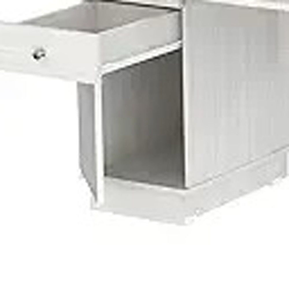 Computer Desk With Three Drawers - White