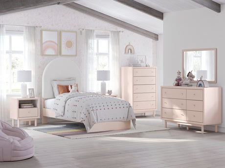 Wistenpine - Upholstered Panel Bedroom Set Pink by Signature Design by Ashley® | Bel Furniture