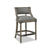 Paris - Farmhouse Counter Height Bar Stool With Backrest by Jennifer Taylor Home | Bel Furniture