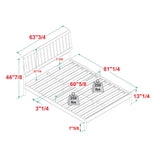 Mid-Century Modern Solid Wood Spindle Bed by Walker Edison | Bel Furniture