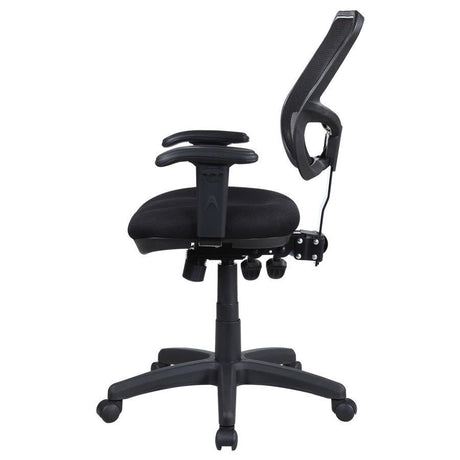 Rollo - Upholstered Adjustable Ergonomic Office Chair - Black by CoasterEssence | Bel Furniture