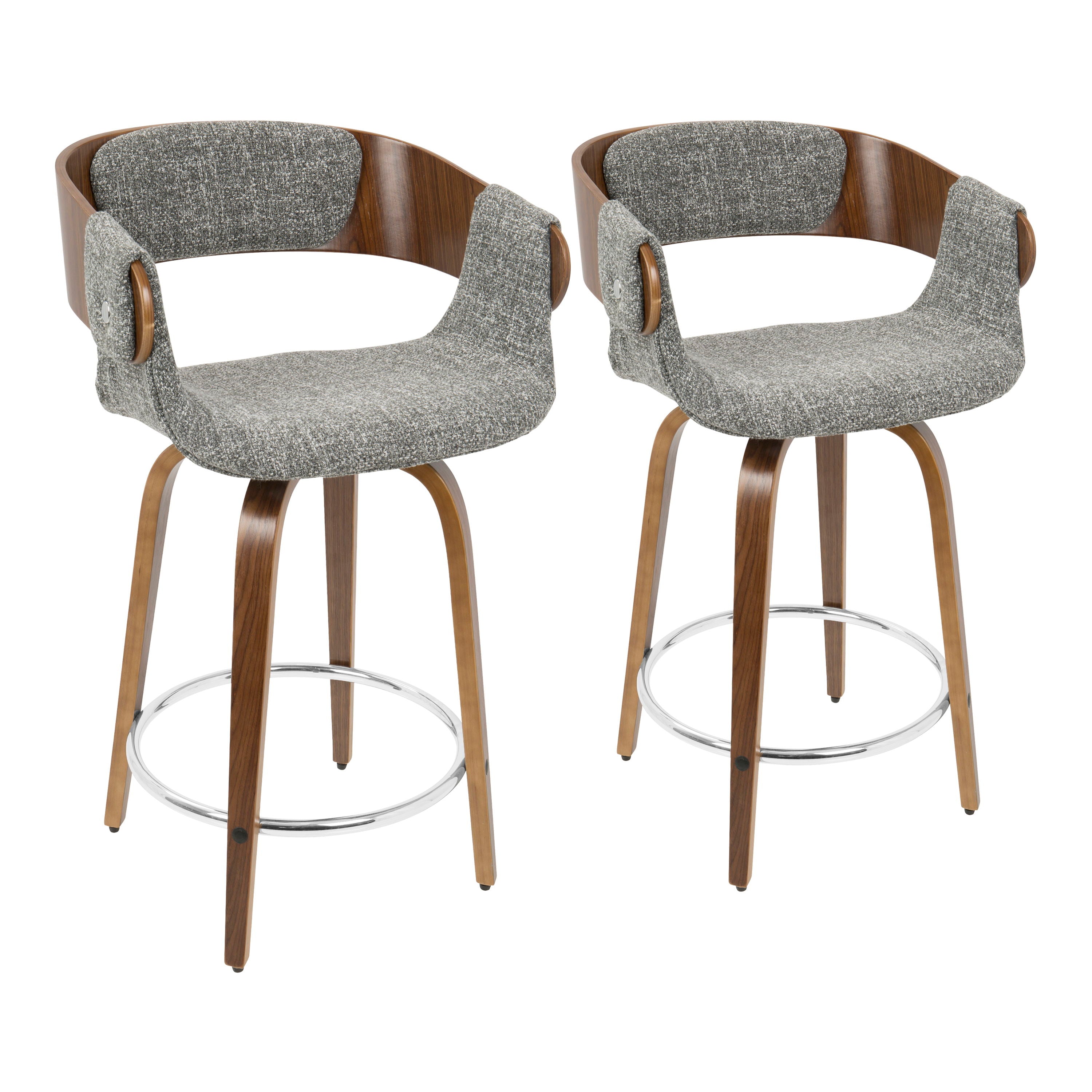 Elisa - Mid Century Modern Counter Stool (Set of 2)