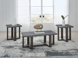 Dynnford - Occasional Table Set (Set of 3) - Gray / Brown