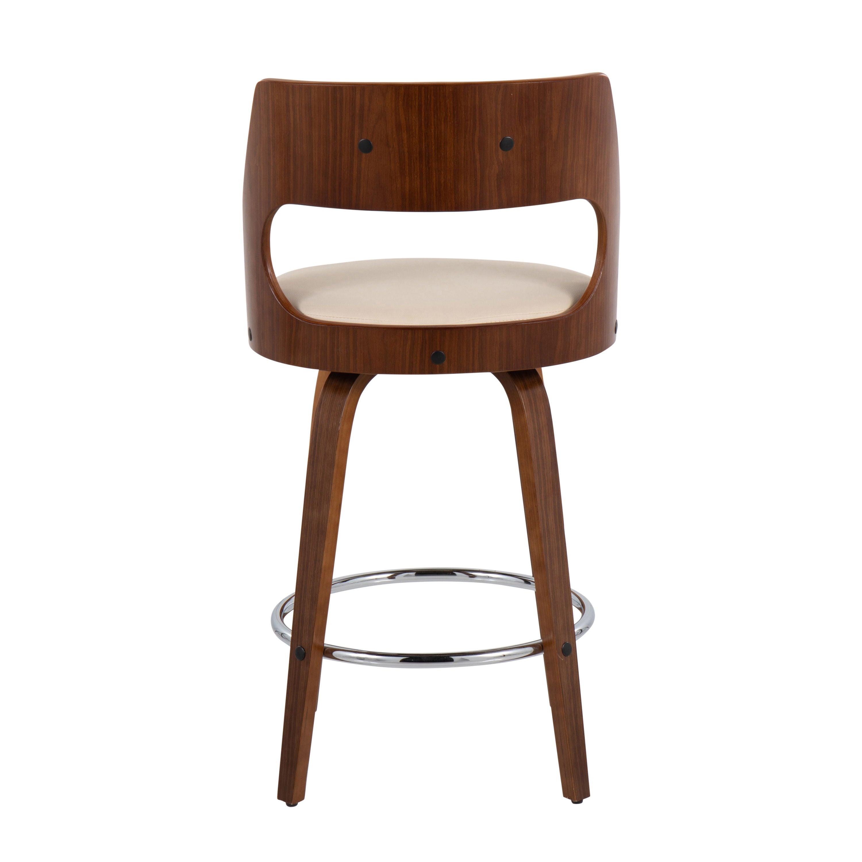 Cecina - Mid Century Modern Counter Stool With Swivel (Set of 2)