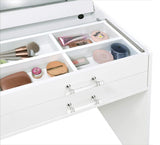 Danbury - 3-Drawer Makeup Vanity & Stool Set by Coaster Fine Furniture | Bel Furniture