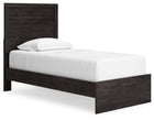 Belachime - Twin Panel Bed - Black
