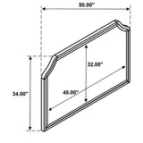 Garland - Dresser Mirror - Brown Cherry