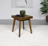Westerly - Square Wood Side End Table - Walnut Brown by Coaster Fine Furniture | Bel Furniture