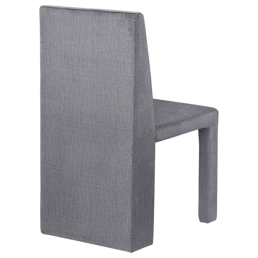 Tordera - Velvet Upholstered Dining Side Chair (Set of 2) - Gray by Coaster Fine Furniture | Bel Furniture