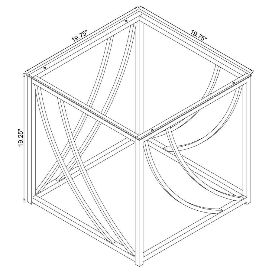 Lille - Glass Top Coffee And End Table Set