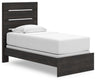 Hollivern - Panel Bed Dark Gray by Signature Design by Ashley® | Bel Furniture