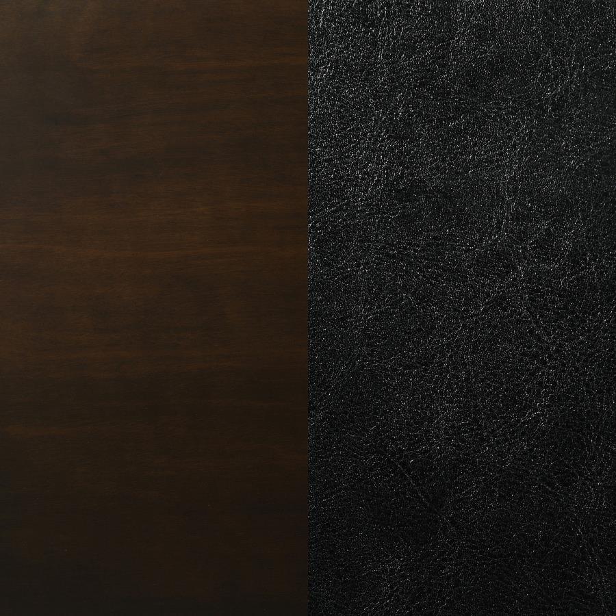 Jaden - Upholstered Counter Chair (Set of 2) - Black And Espresso by CoasterEveryday | Bel Furniture