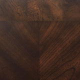 Laney - 1-Shelf Glass Top Rectangular End Table - Deep Merlot by CoasterEssence | Bel Furniture