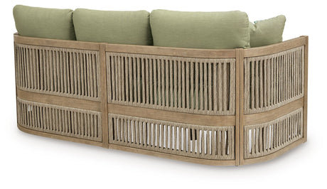Serena Shores - Sofa With Cushion - Beige / Green - view 5
