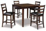Coviar - DRM Counter Table Set (Set of 5) - Brown