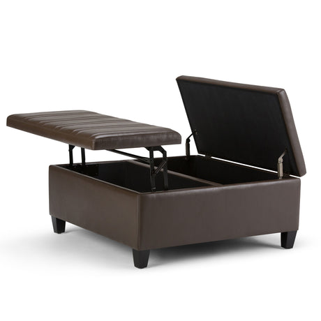 Ellis - Coffee Table Storage Ottoman Contemporary Design - view 13