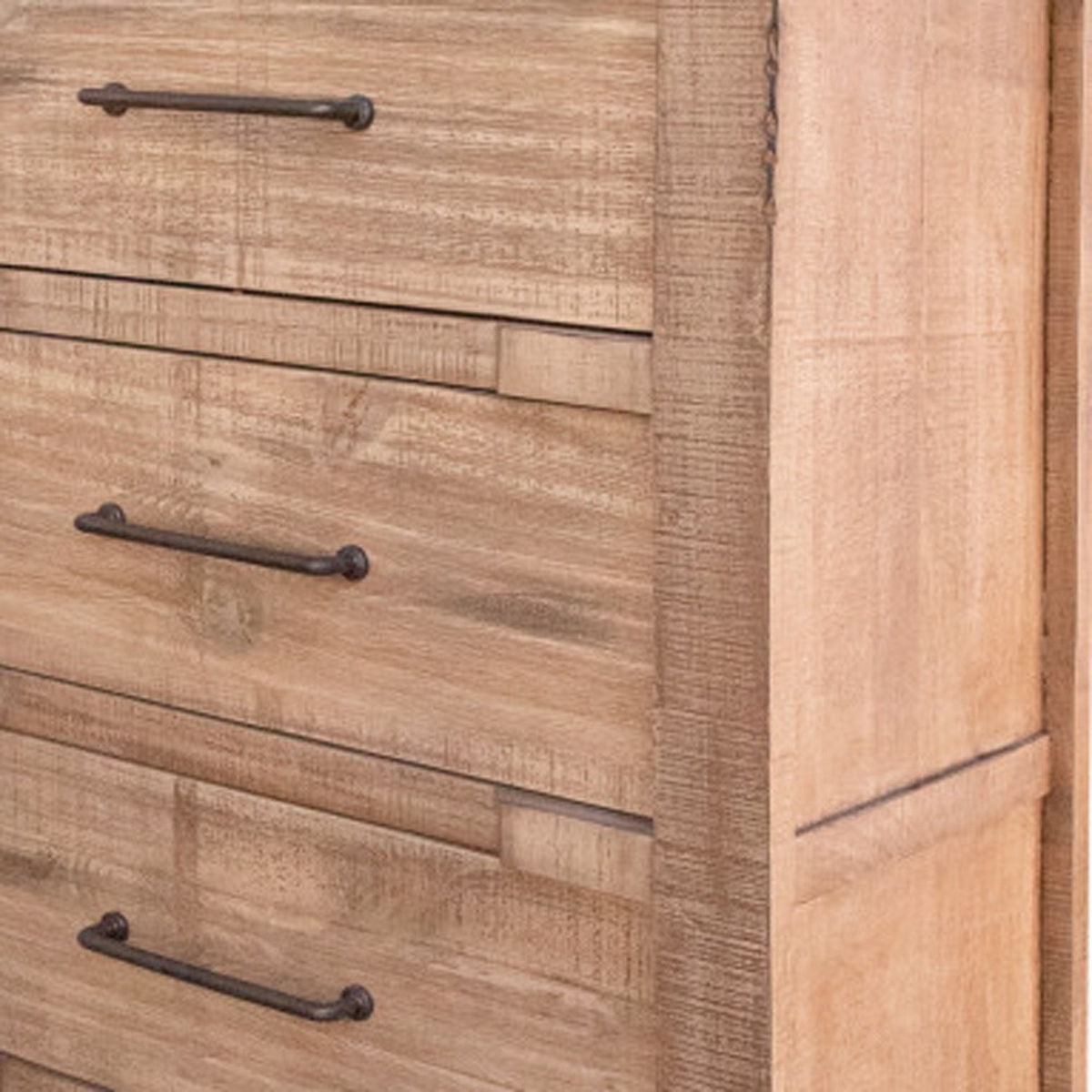 Solid Wood 4 Drawer Chest - Natural