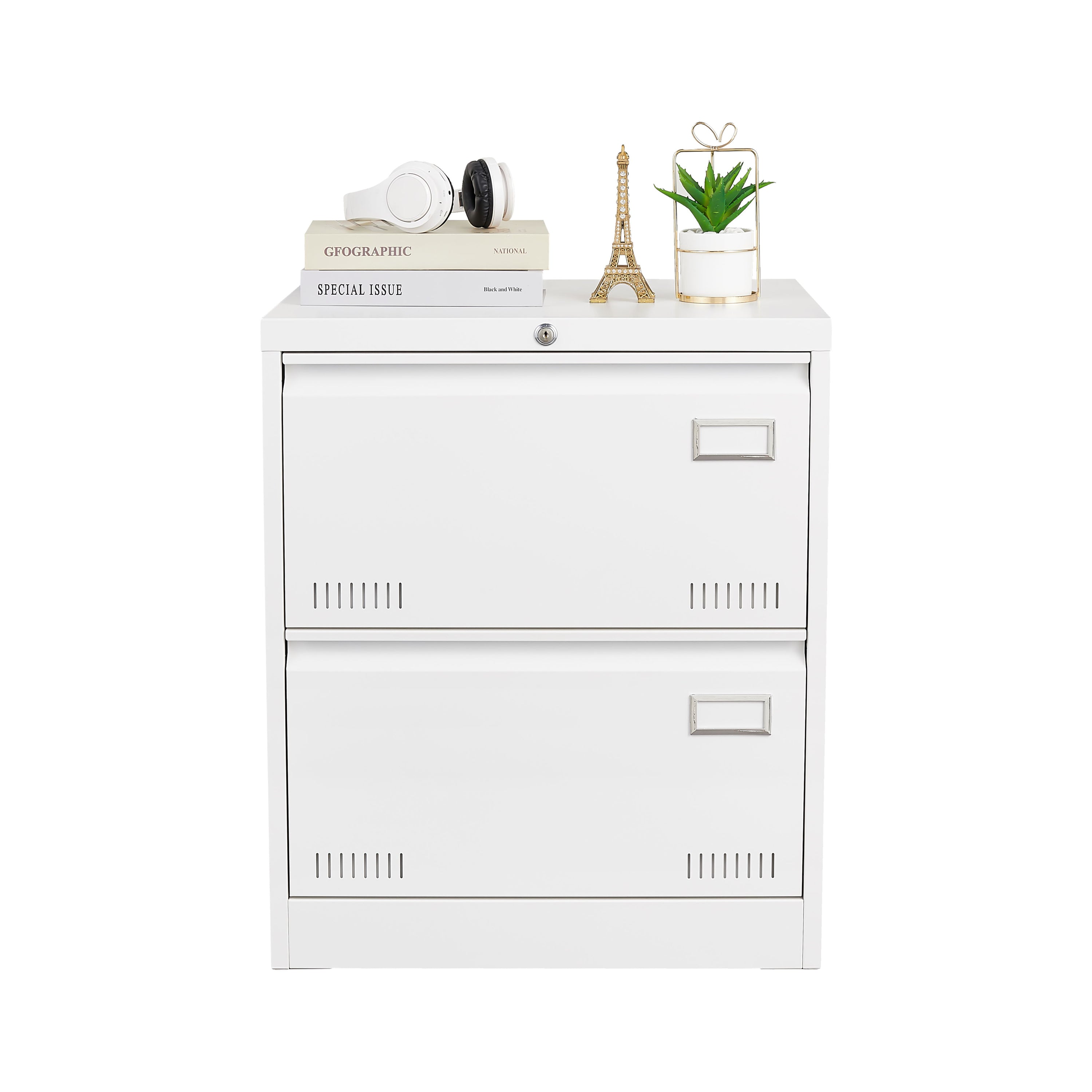 Filing Cabinet Lateral File Cabinet 3 Drawer, Locking Metal File Cabinets Three Drawer, Office Filing Cabinet With Lock Drawers For Home Office