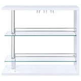 Prescott - Rectangular 2-Shelf Bar Unit by CoasterEssence | Bel Furniture