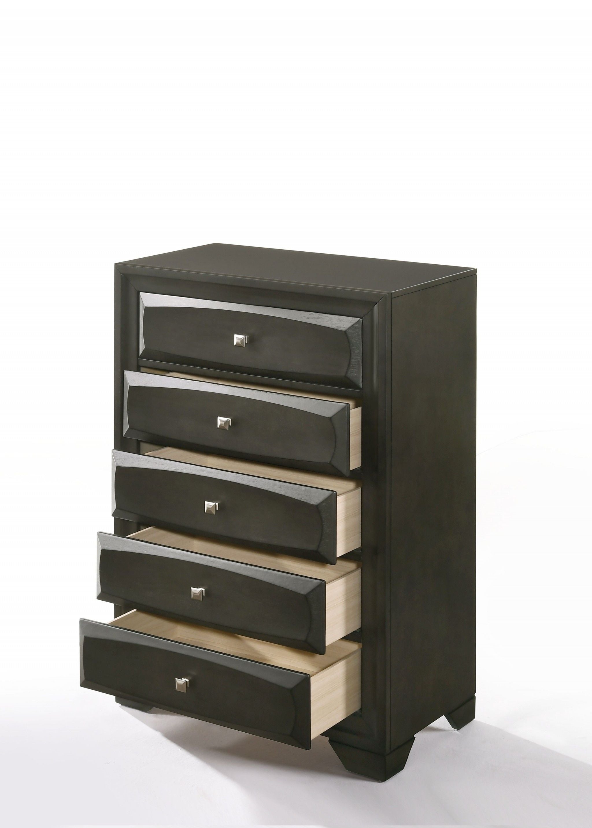 Solid Wood Dresser - Gray