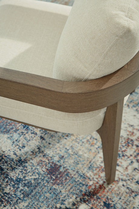 Serene Bay - Dark Brown / White - Arm Chair With Cushion (Set of 2) by Signature Design by Ashley® | Bel Furniture